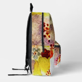 Schattigee monogram bloemenprint bedrukte rugzak (Links)