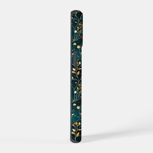 Schattigee Monogrammed Floral Waterverf patterned iPhone 15 Case (Rechterkant)