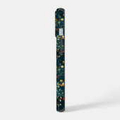 Schattigee Monogrammed Floral Waterverf patterned iPhone 15 Case (Linkerkant)