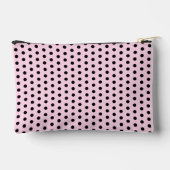Schattigee Monogrammed Roze en Zwarte Polka Dots Etui (Achterkant)