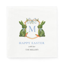 Schattigee Monogrammed Topiary Bunny Easter