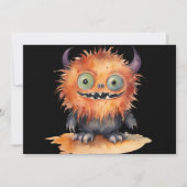 Schattigee Monster Bash Halloween Party Kaart (Achterkant)