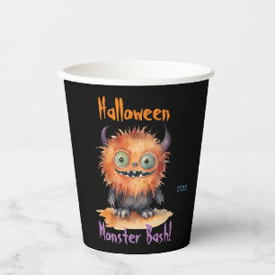 Schattigee Monster Bash Halloween Party Papieren Bekers