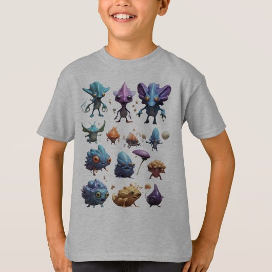 Schattigee Monster Bugs T-shirt (Voorkant)