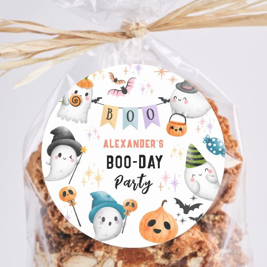 Schattigee Monster Kinder Kostuum Halloween Verjaa Ronde Sticker