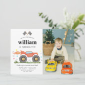 Schattigee Monster Truck Bash Race Foto Kinderen V Kaart (Staand voorkant)