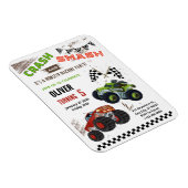 Schattigee Monster Truck Kids Verjaardag Flexibele Magneet (Rechterzijde)