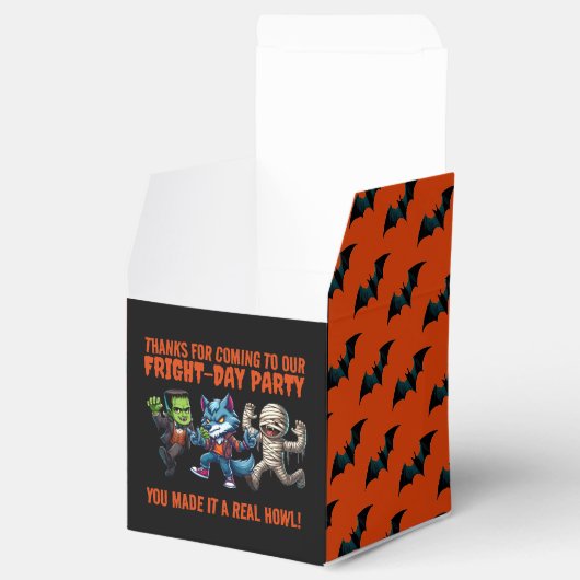 Schattigee monsterlijke angstdag Halloween-feest Bedankdoosjes (Geopend)