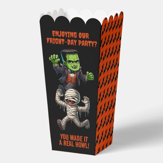 Schattigee monsterlijke angstdag Halloween-feest Bedankdoosjes (Voorkant)