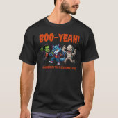 Schattigee monsterlijke angstdag Halloween-feest T-shirt (Voorkant)