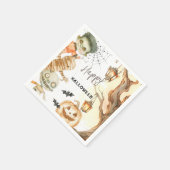 Schattigee monsters spooktaculair Kinder Halloween Servet (Hoek)