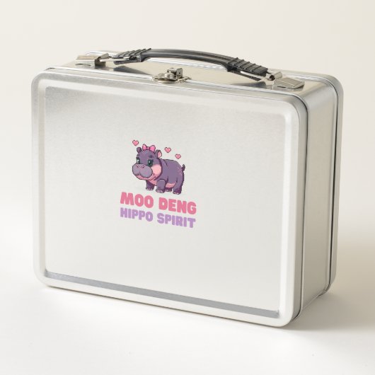 Schattigee MOO DENG HIPPO SPIRIT Pixels Dierenavon (Voorkant)
