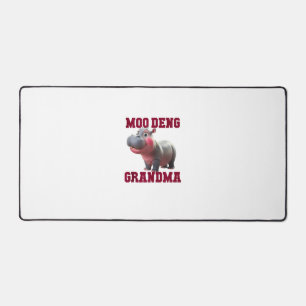 Schattigee MOO DENG OMA Baby Hippo Granny Teacher Bureaumat