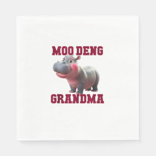 Schattigee MOO DENG OMA Baby Hippo Granny Teacher  Servet