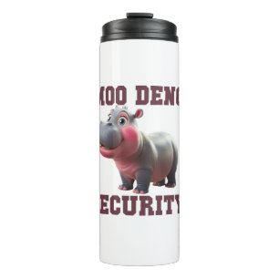 Schattigee MOO DENG SECURITY Dad Baby Hippo Papa O Thermosbeker