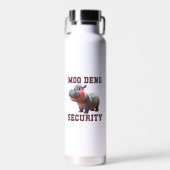 Schattigee MOO DENG SECURITY Dad Baby Hippo Papa O Waterfles (Voorkant)