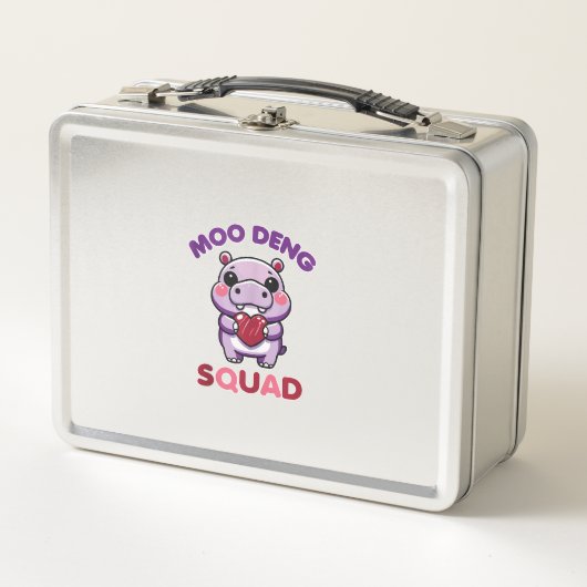 Schattigee Moo Deng Squad Baby Hippo Tanktop (Voorkant)