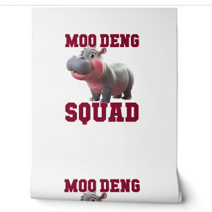 Schattigee MOO DENG SQUAD Baby Hippo Team Cheer Gi Behang