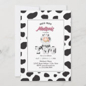 Schattigee Moo Moo Ik ben Twee Koeien Print Boerde Kaart (Voorkant)