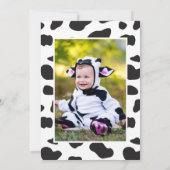 Schattigee Moo Moo Ik ben Twee Koeien Print Boerde Kaart (Achterkant)