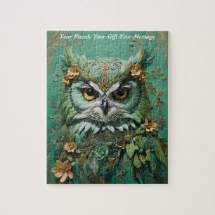 Schattigee Mooie Boho Uil Legpuzzel