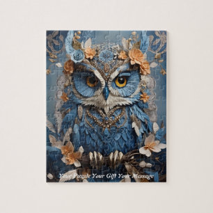 Schattigee Mooie Boho Uil Legpuzzel