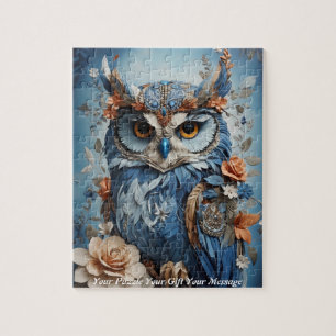 Schattigee Mooie Boho Uil Legpuzzel