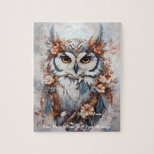 Schattigee Mooie Boho Uil Legpuzzel