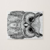 Schattigee Mooie Boho Uil Legpuzzel (Horizontaal)