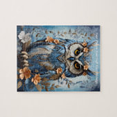 Schattigee Mooie Boho Uil Legpuzzel (Horizontaal)