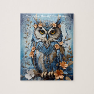 Schattigee Mooie Boho Uil Legpuzzel
