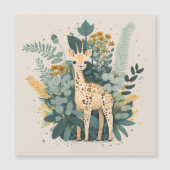 Schattigee mooie giraffe in de tuin (Voorkant)