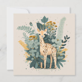 Schattigee mooie giraffe in de tuin