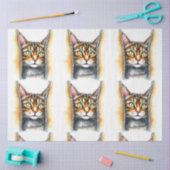 Schattigee Mooie Populaire Waterverf Kat Collectie Tissuepapier (Craft)