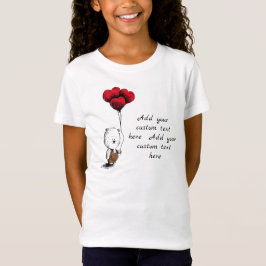 Schattigee mooie teddybeer Valentijnsdag T-shirt