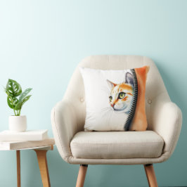 Schattigee Mooie Trendy Waterverf Cat Collectie Kussen