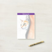 Schattigee Mooie Trendy Waterverf Cat Collectie Post-it® Notes (Op bureau)