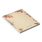 Schattigee mooie  Valentijnsdag gepersonaliseerd Notitieblok (Schuin)