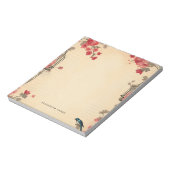 Schattigee mooie  Valentijnsdag gepersonaliseerd Notitieblok (Linkerzijde)