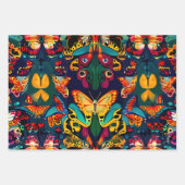 Schattigee mooie vlinders inpakpapier vel (Voorkant 3)