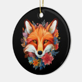 Schattigee mooie Waterverf vossenbloem Keramisch Ornament (Links)