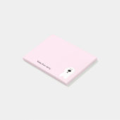 Schattigee Mooie Witte Hond Puppy Huisdier Kawaii Post-it® Notes (Schuin)