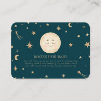 Schattigee Moon Golden Stars Baby shower boeken vo