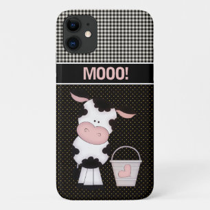 Schattigee MOOO! Koe en Milk Bucket Boerderij Case-Mate iPhone Case