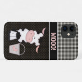 Schattigee MOOO! Koe en Milk Bucket Boerderij Case-Mate iPhone Case (Achterkant (horizontaal))