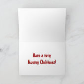 Schattigee Moose Mountain Christmas Kaart (Binnen)