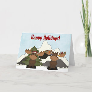 Schattigee Moose Mountain Christmas Kaart