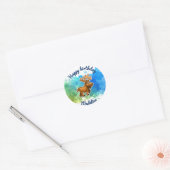 Schattigee Moose Verjaardag Stickers (Envelop)