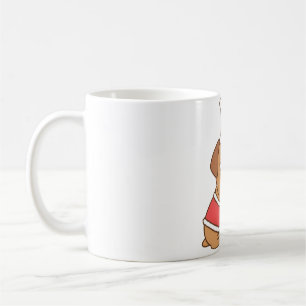 Schattigee Moping Bulldog in Santa Claus Outfit Koffiemok