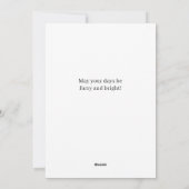 Schattigee Mopshond in Sneeuwkerst Kaart (Achterkant)